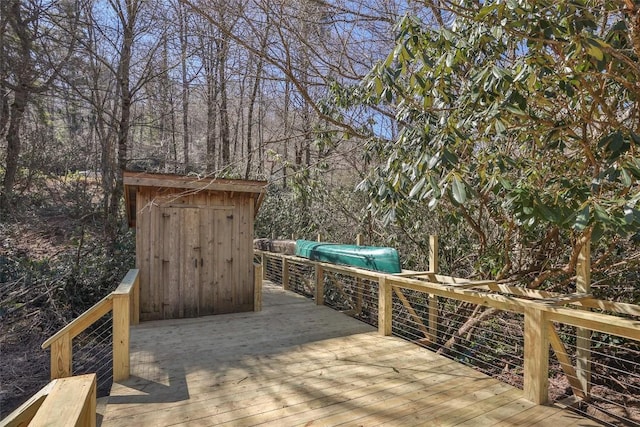 deck featuring grilling area