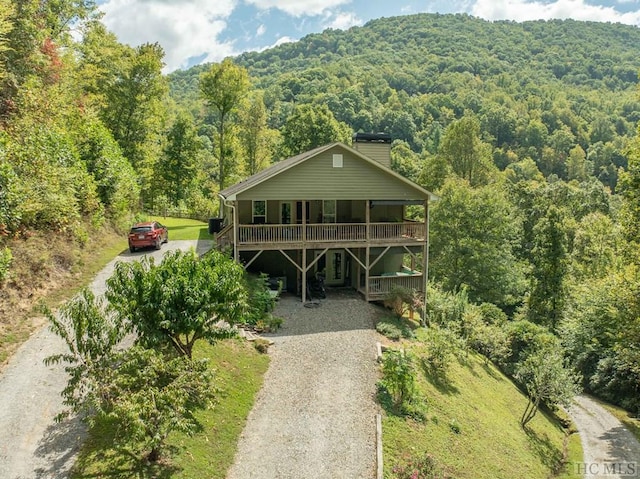 exterior space featuring a deck