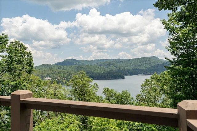 541 Summer Hill Rd, Cullowhee, NC 28723 - view of mountain backdrop with a large body of water and a forest