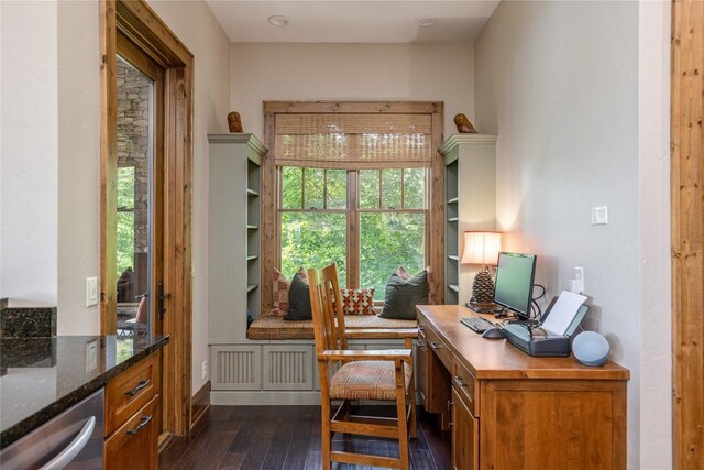 541 Summer Hill Rd, Cullowhee, NC 28723 - office area with dark wood finished floors