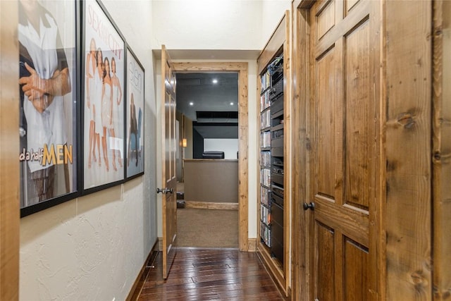 541 Summer Hill Rd, Cullowhee, NC 28723 - corridor with dark wood-type flooring and baseboards