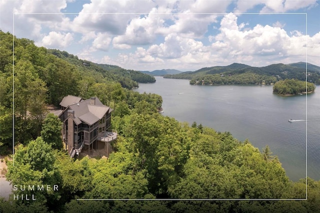541 Summer Hill Rd, Cullowhee, NC 28723 - water view featuring a mountainous background