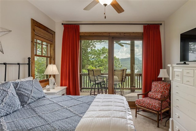 541 Summer Hill Rd, Cullowhee, NC 28723 - bedroom featuring access to exterior