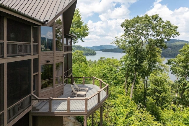 541 Summer Hill Rd, Cullowhee, NC 28723 - water view featuring a mountainous background