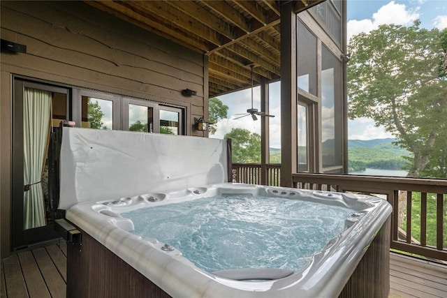 541 Summer Hill Rd, Cullowhee, NC 28723 - deck with a hot tub