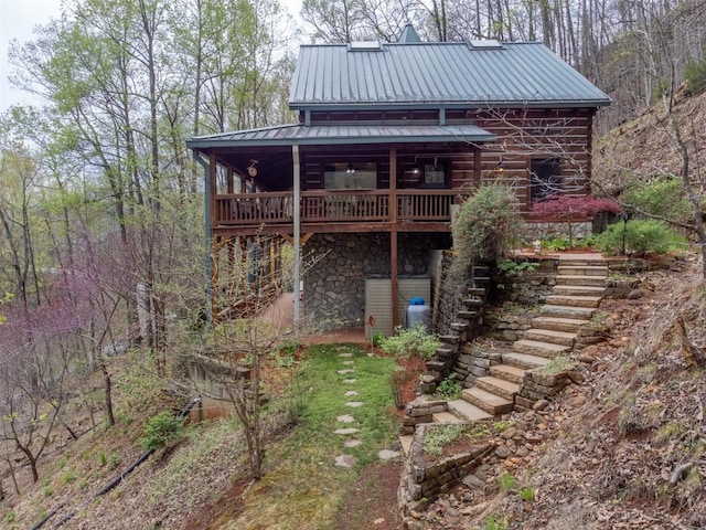 view of outdoor structure with stairs