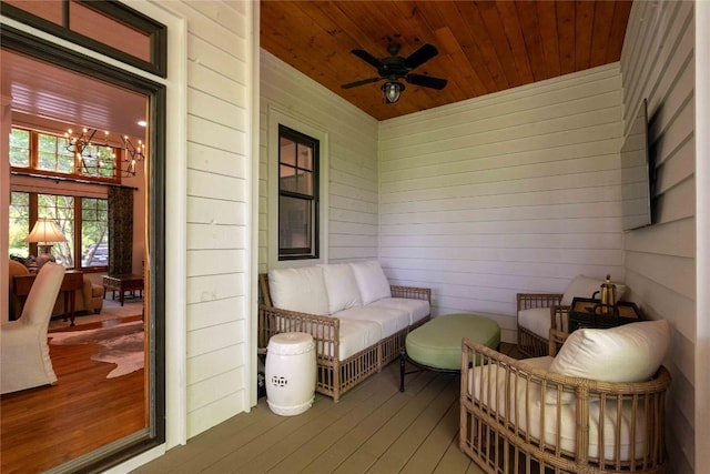 60 Glassy Vw, Cashiers, NC 28717 - deck featuring ceiling fan