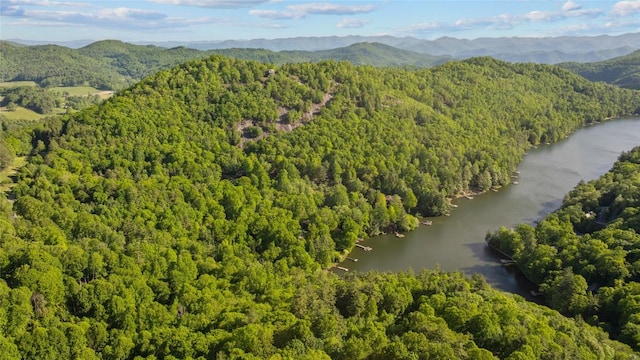 233 Strawberry Hill Rd, Cullowhee, NC 28723 - aerial overview of property's location featuring a forest and a water and mountain view