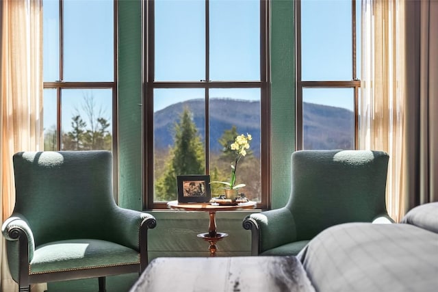 196 Stove Pipe Ct, Cashiers, NC 28717 - sitting room featuring a mountain view
