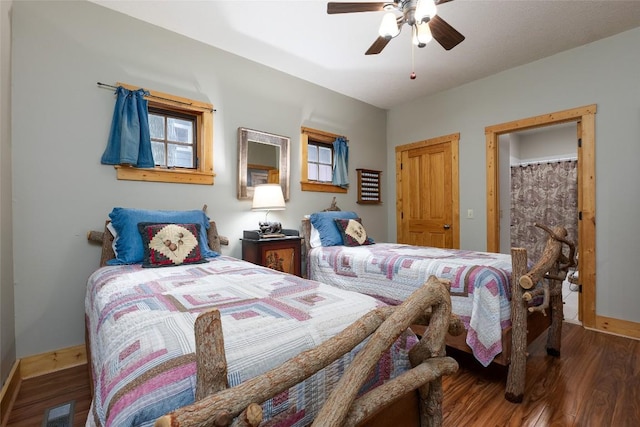8 Par Path, Cashiers, NC 28717 - bedroom with wood finished floors and ceiling fan