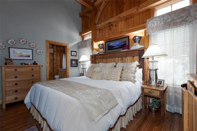 8 Par Path, Cashiers, NC 28717 - bedroom featuring wood finished floors and a high ceiling