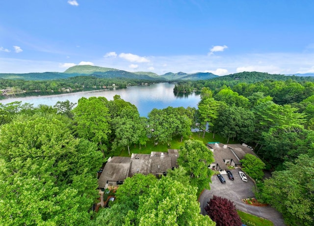 28 Toxaway Pt Unit 7, Lake Toxaway, NC 28747 - bird's eye view of a water and mountain view