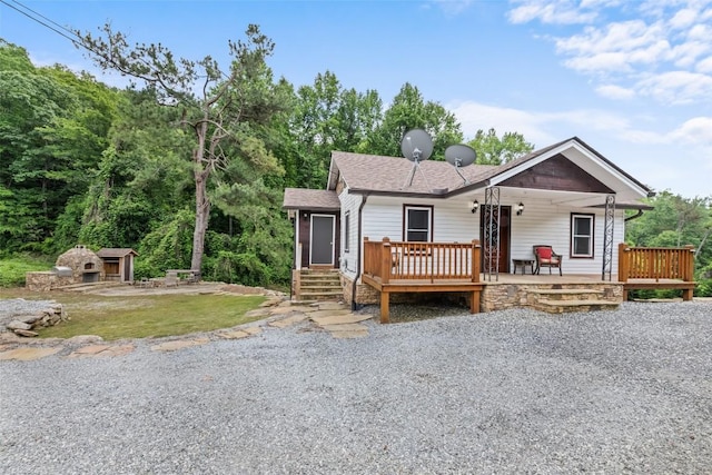 229 Yellow Bird Branch Rd, Sylva, NC 28779 - view of front facade with roof with shingles and a deck