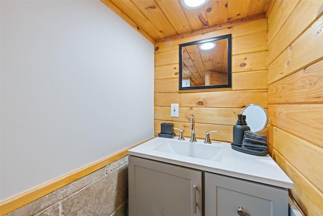 229 Yellow Bird Branch Rd, Sylva, NC 28779 - laundry area with wooden ceiling, wood walls, and recessed lighting