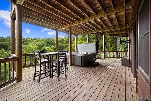 view of wooden terrace