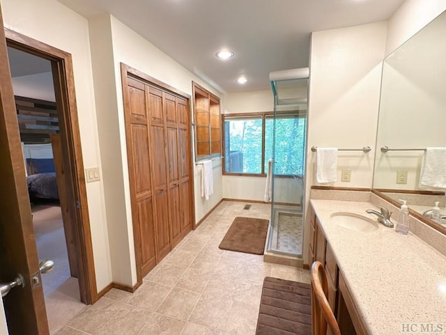 bathroom with vanity