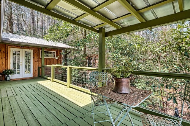 489 Lance Rd, Cashiers, NC 28717 - deck with french doors