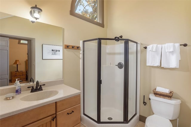 61 Indian Falls Way, Lake Toxaway, NC 28747 - bathroom with a shower stall and vanity
