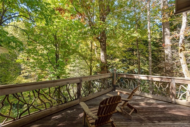 61 Indian Falls Way, Lake Toxaway, NC 28747 - view of wooden terrace