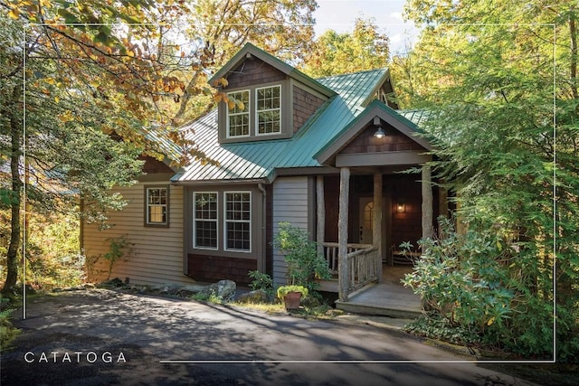 61 Indian Falls Way, Lake Toxaway, NC 28747 - craftsman house with a metal roof