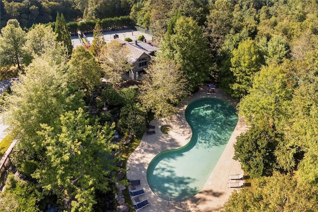 61 Indian Falls Way, Lake Toxaway, NC 28747 - bird's eye view of a heavily wooded area