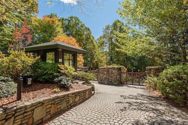 61 Indian Falls Way, Lake Toxaway, NC 28747 - view of patio featuring a gate