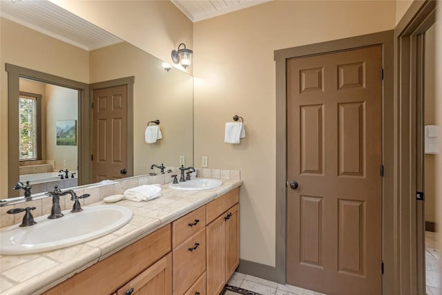 61 Indian Falls Way, Lake Toxaway, NC 28747 - full bathroom with double vanity and a tub