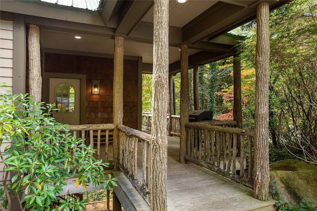 61 Indian Falls Way, Lake Toxaway, NC 28747 - view of porch