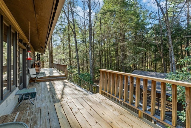 776 Stillmont Cir, Cashiers, NC 28717 - view of wooden terrace