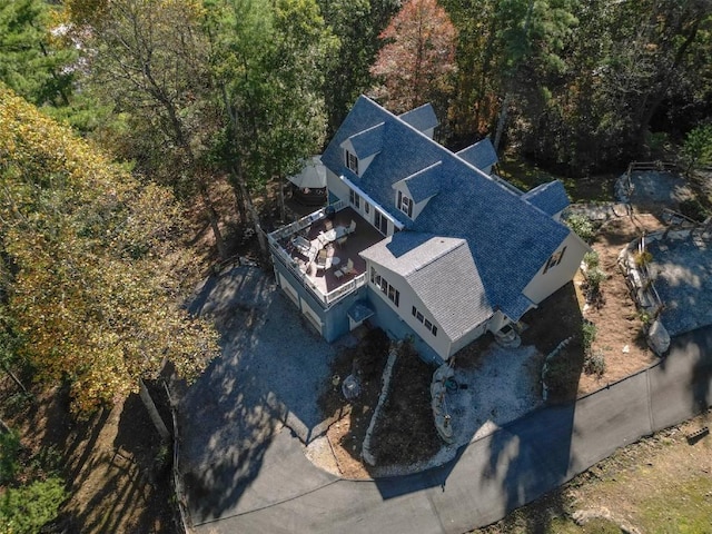 11 Lower Tanglewood Dr E, Lake Toxaway, NC 28747 - aerial view featuring a view of trees