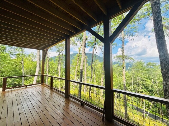 99 Sori Ln, Sapphire, NC 28774 - unfurnished room with wood walls