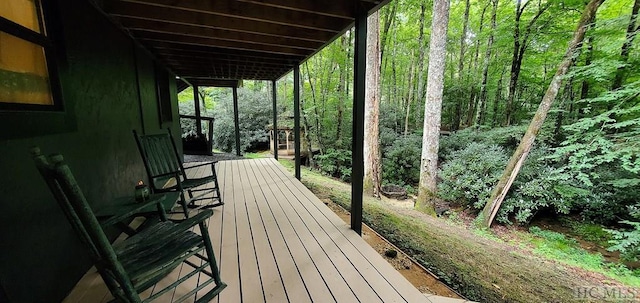 view of deck