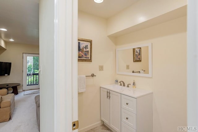 bathroom with vanity