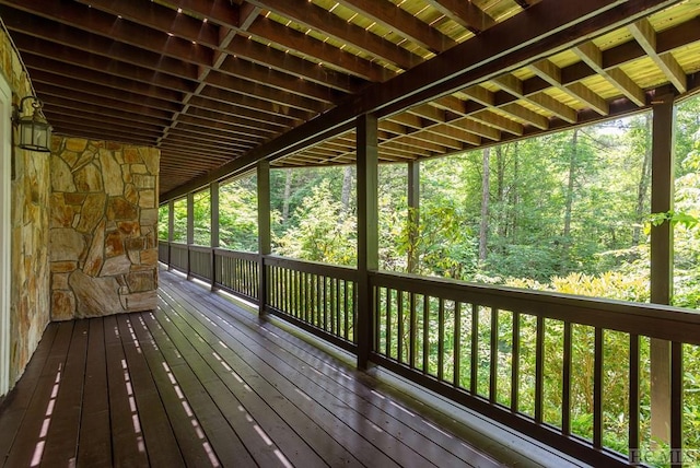 view of wooden terrace