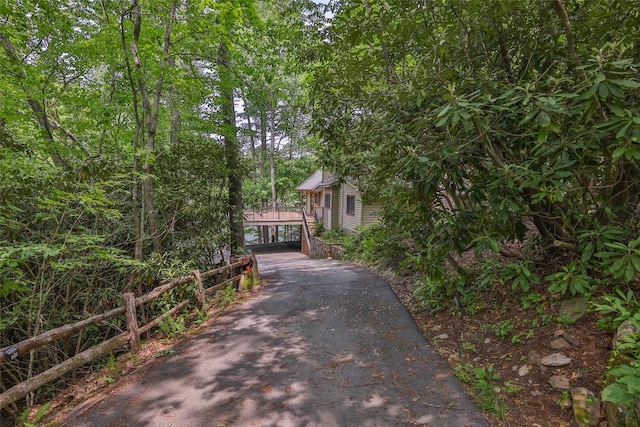 181 Hiwassee Rd, Lake Toxaway, NC 28747 - view of front of home featuring asphalt driveway and a carport