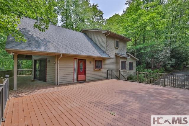 181 Hiwassee Rd, Lake Toxaway, NC 28747 - view of wooden deck