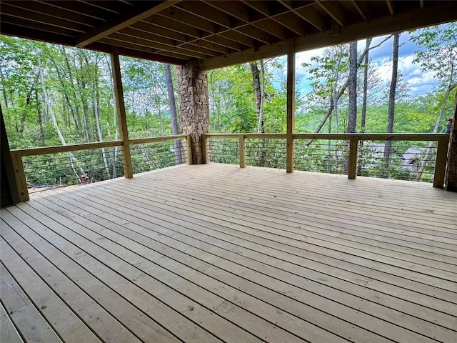 2385 Magnolia Dr, Highlands, NC 28741 - view of wooden deck