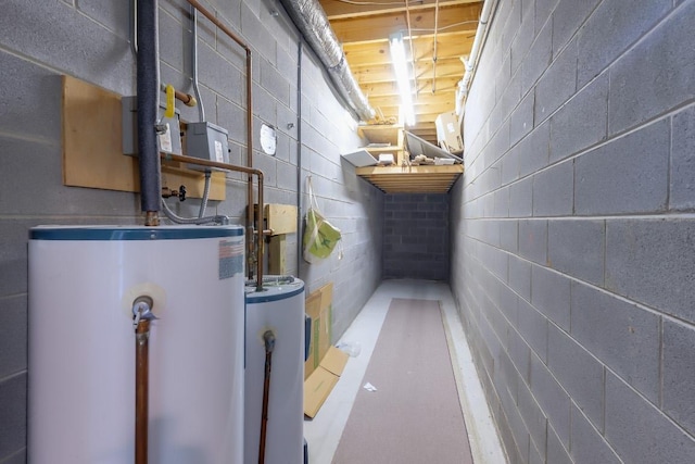 utilities featuring gas water heater