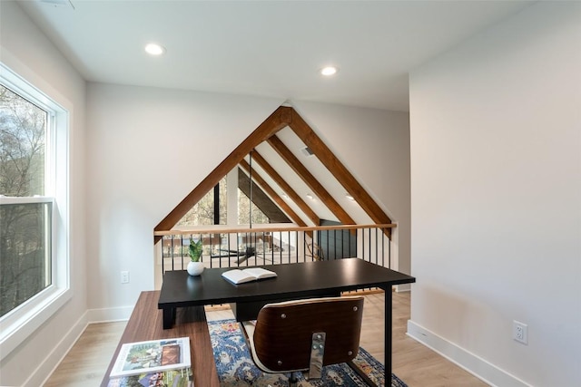 1018N Norton Rd, Cashiers, NC 28717 - office featuring plenty of natural light, light wood-style flooring, and baseboards