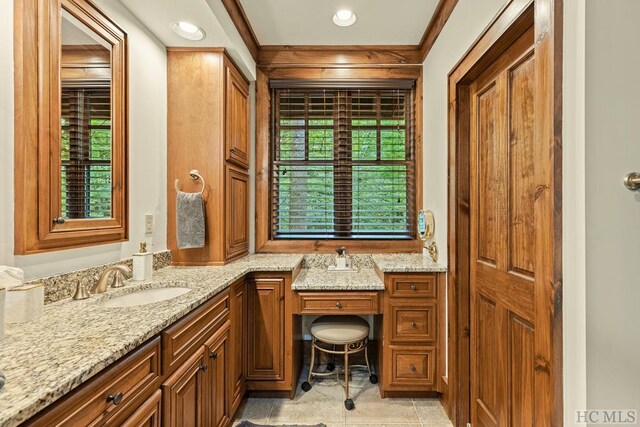 bathroom featuring vanity