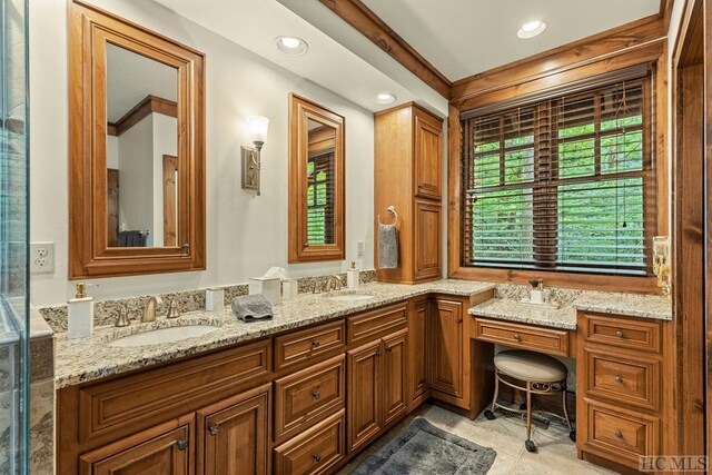 bathroom with vanity