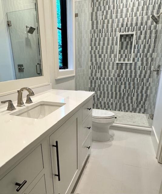 34 Crescent Trl, Highlands, NC 28741 - full bathroom featuring a stall shower and vanity