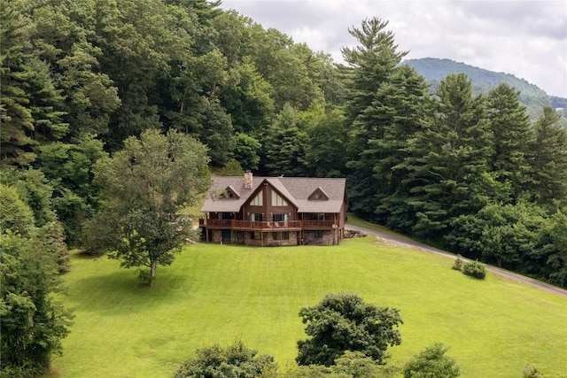 267 Hero Ln, Glenville, NC 28736 - view from above of property featuring a heavily wooded area
