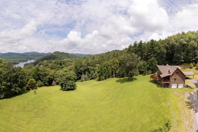 267 Hero Ln, Glenville, NC 28736 - aerial view of property and surrounding area with a heavily wooded area and a large body of water