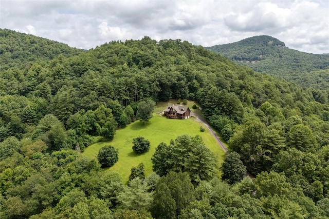 267 Hero Ln, Glenville, NC 28736 - view of subject property with a forest and a mountainous background