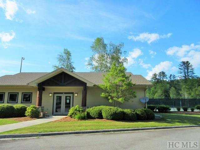 135 Whisper Lake Dr, Sapphire, NC 28774 - view of front of house with french doors
