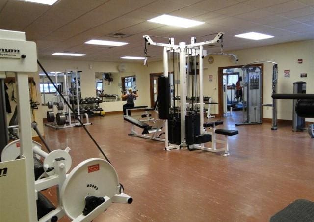 135 Whisper Lake Dr, Sapphire, NC 28774 - exercise room featuring arched walkways