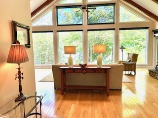 135 Whisper Lake Dr, Sapphire, NC 28774 - sunroom / solarium featuring healthy amount of natural light