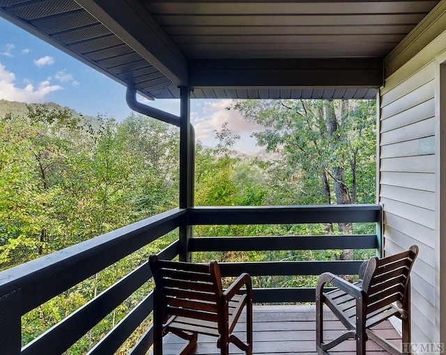 view of balcony