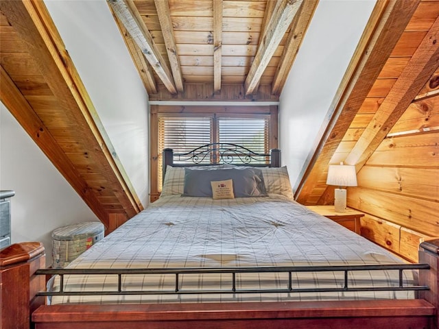 399 Toxaway Ct, Lake Toxaway, NC 28747 - bedroom with wood ceiling with exposed beams